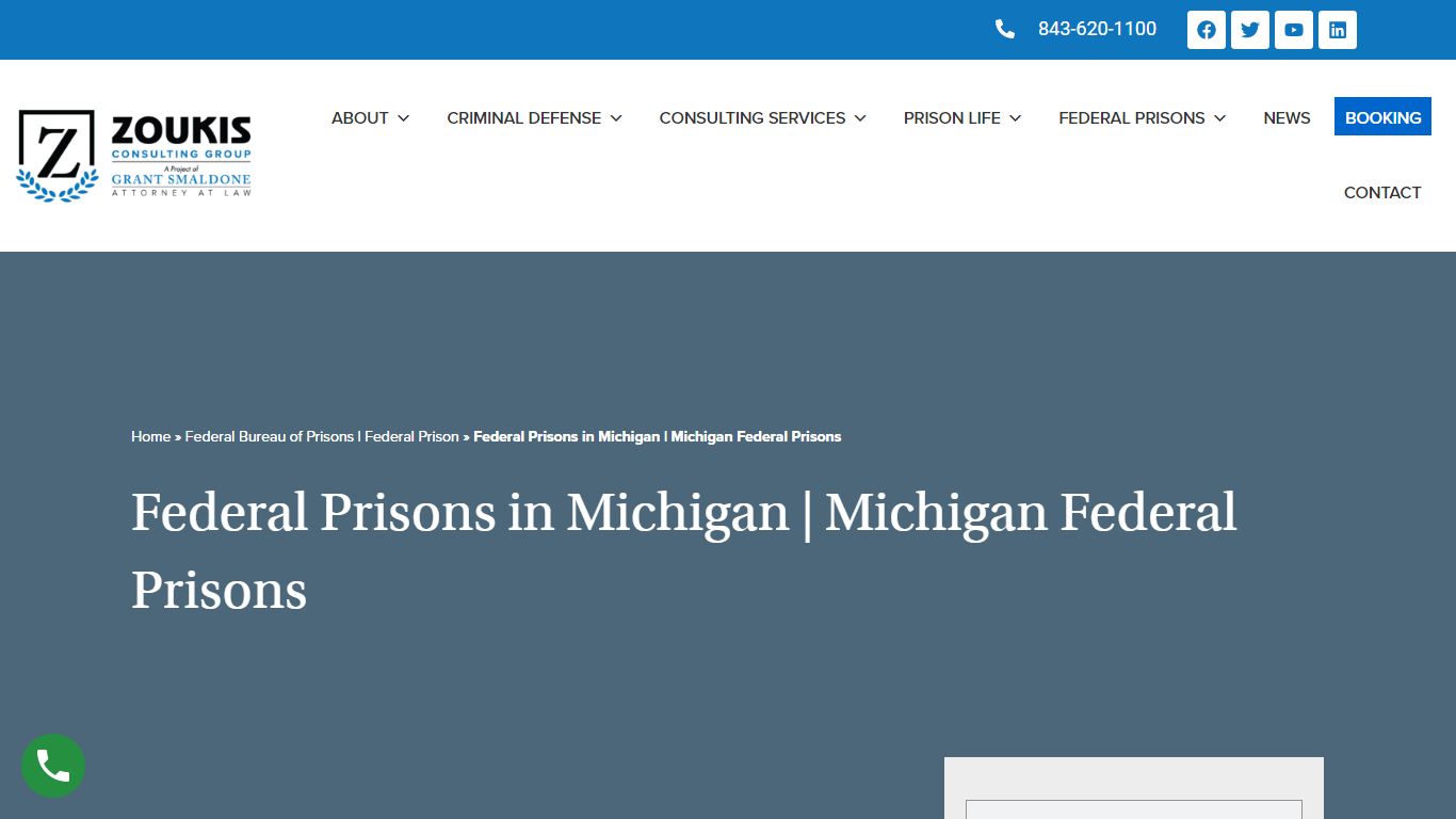 Federal Prisons in Michigan | Michigan Federal Prisons - Law Offices of ...